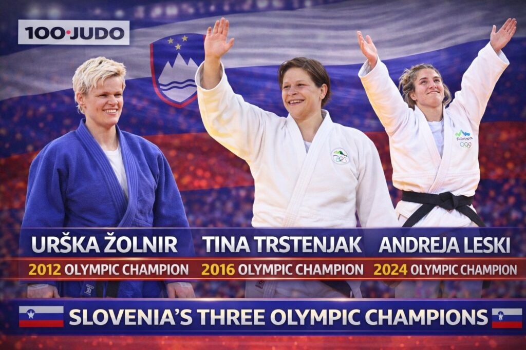 Three Olympic judo champions from Slovenia