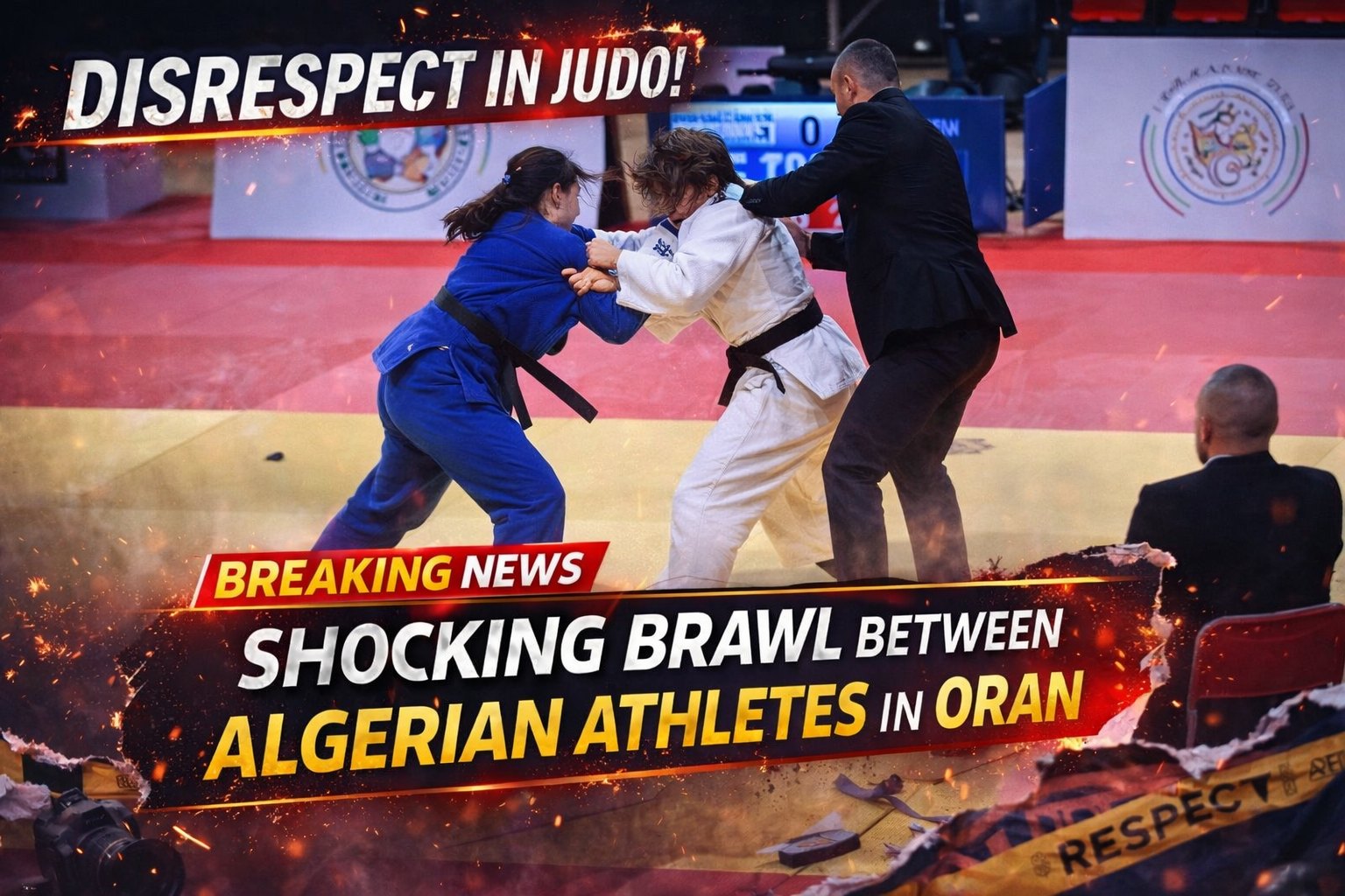Algerian brawl on the mat